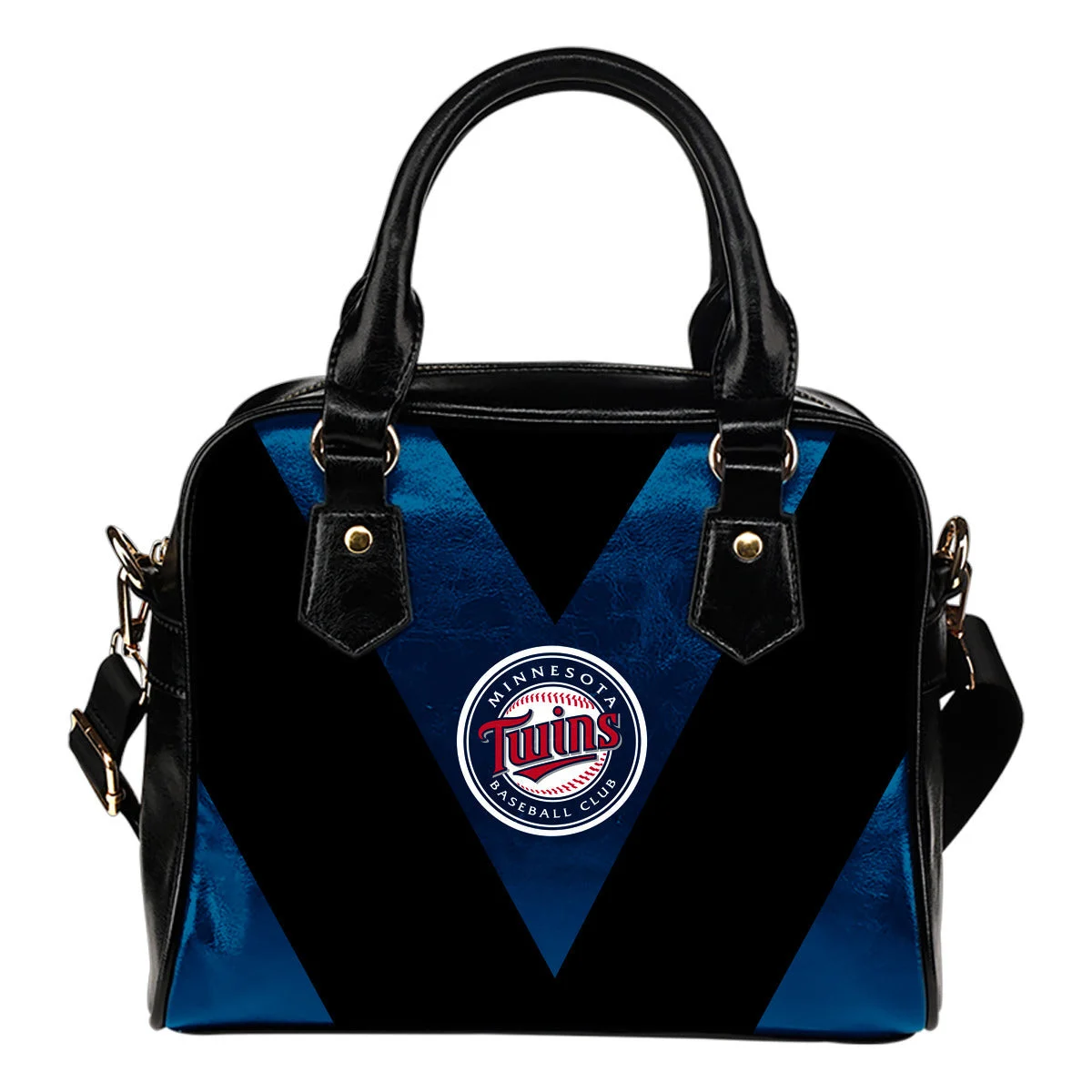 Triangle Double Separate Colour Minnesota Twins Shoulder Handbags Sb0801