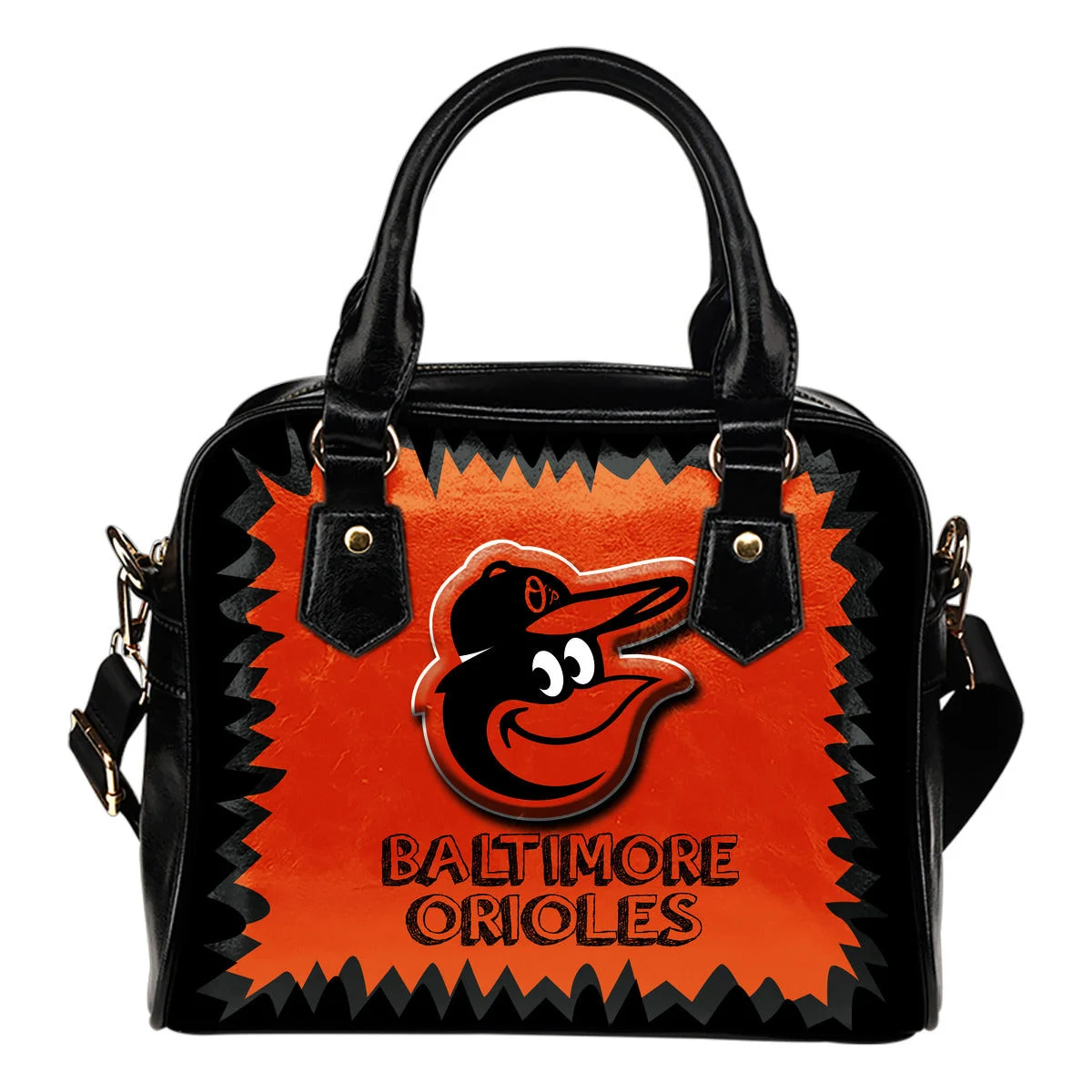 Jagged Saws Mouth Creepy Baltimore Orioles Shoulder Handbags Sb0801