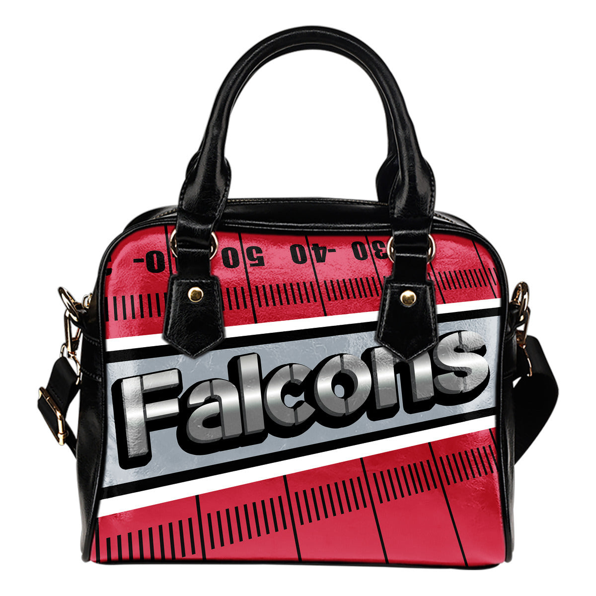 Atlanta Falcons Silver Name Colorful Shoulder Handbags Sb0801