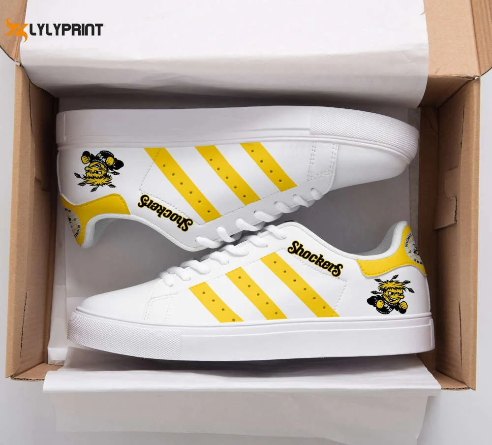 Wichita State Skate Shoes For Men Women Fans Gift or Men Women Fans Gift ,Trendy Style Sneakers ST0801