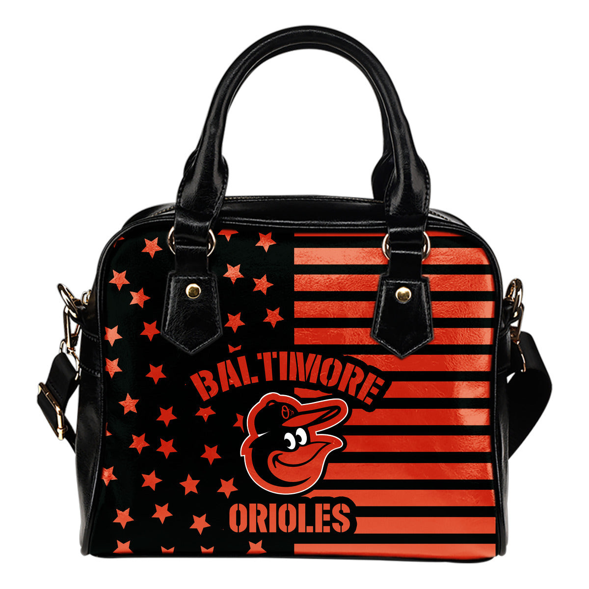 Twinkle Star With Line Baltimore Orioles Shoulder Handbags Sb0801