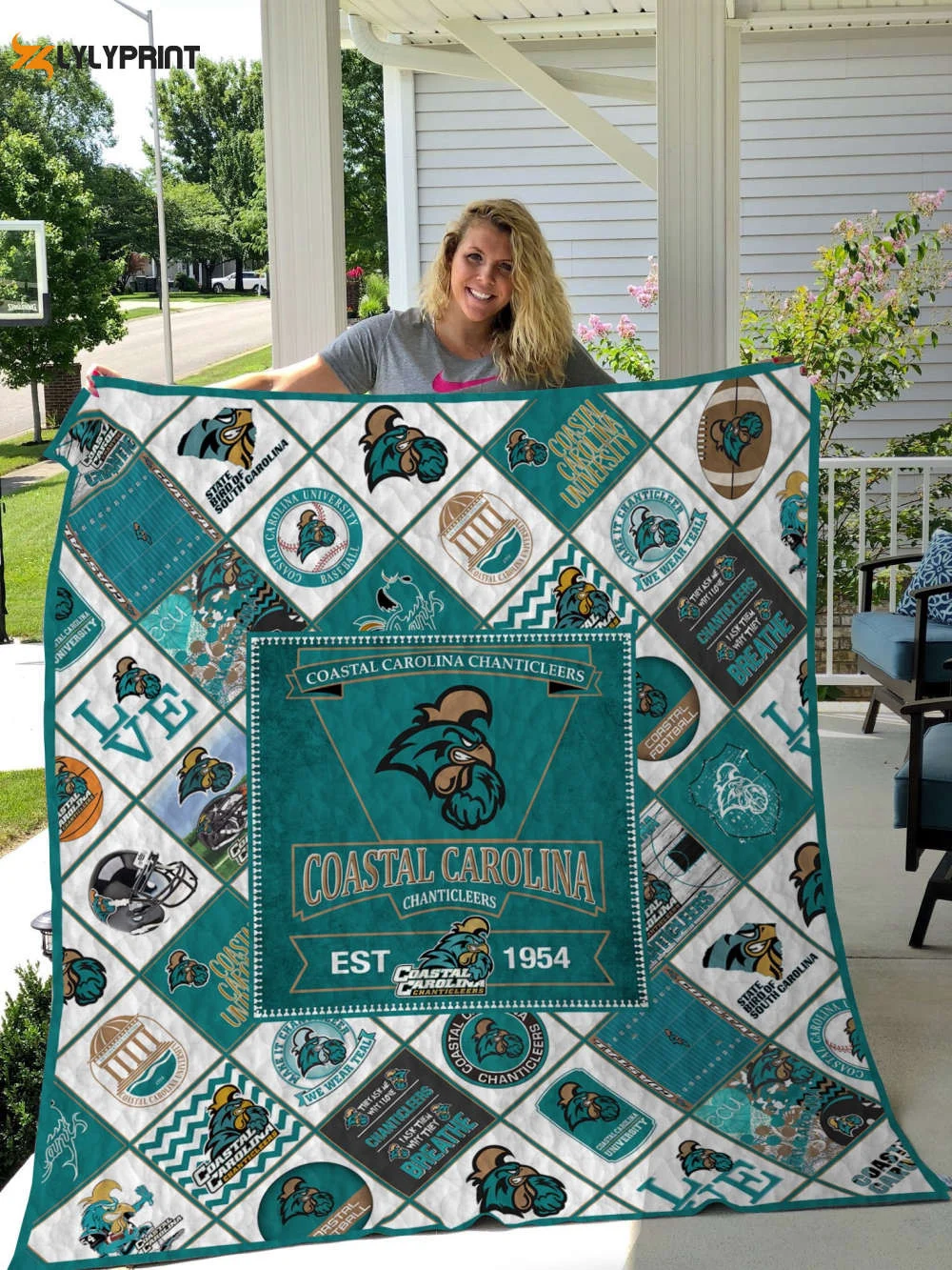 Coastal Carolina Quilt Blanket Home Decor Gift , Soft Quilt, King Size, All Season Cozy Quilt QB0901