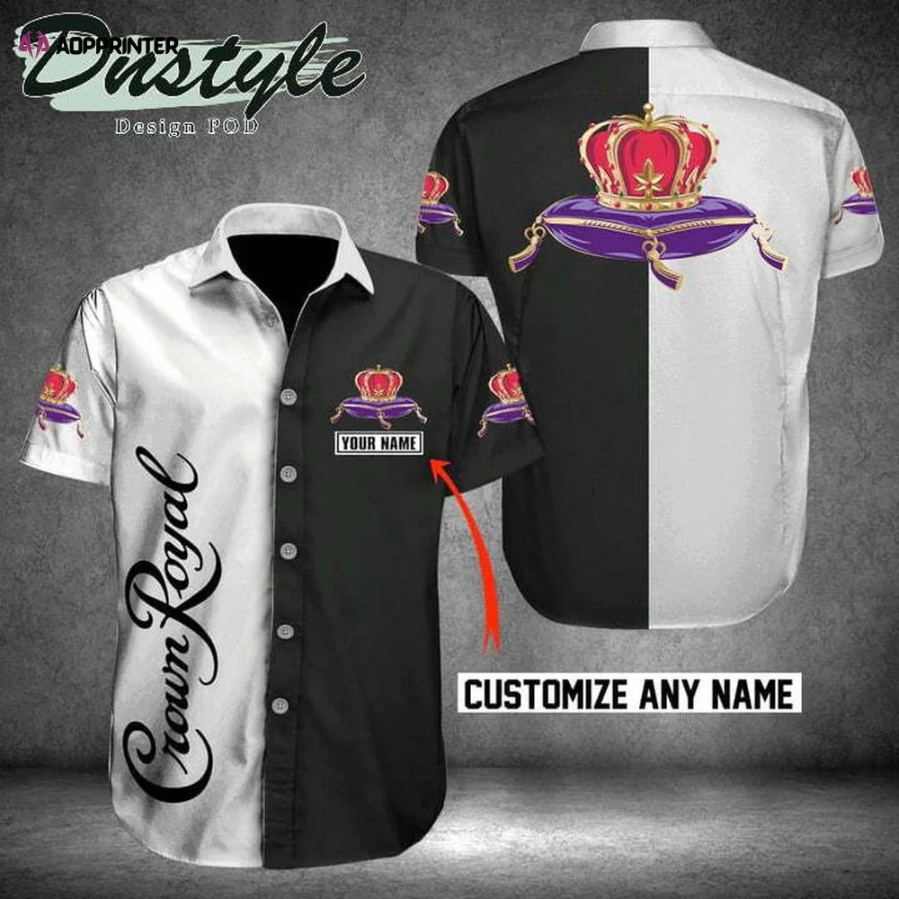 Crown Royal Custom Name Hawaiian Shirt Gift for Men Women Holiday Gift HW0601