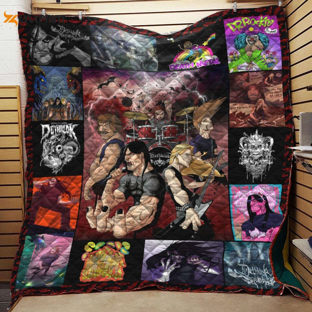 Metalocalypse Collage 3D Customized Quilt , Soft Quilt, King Size, All Season Cozy Quilt QB0901