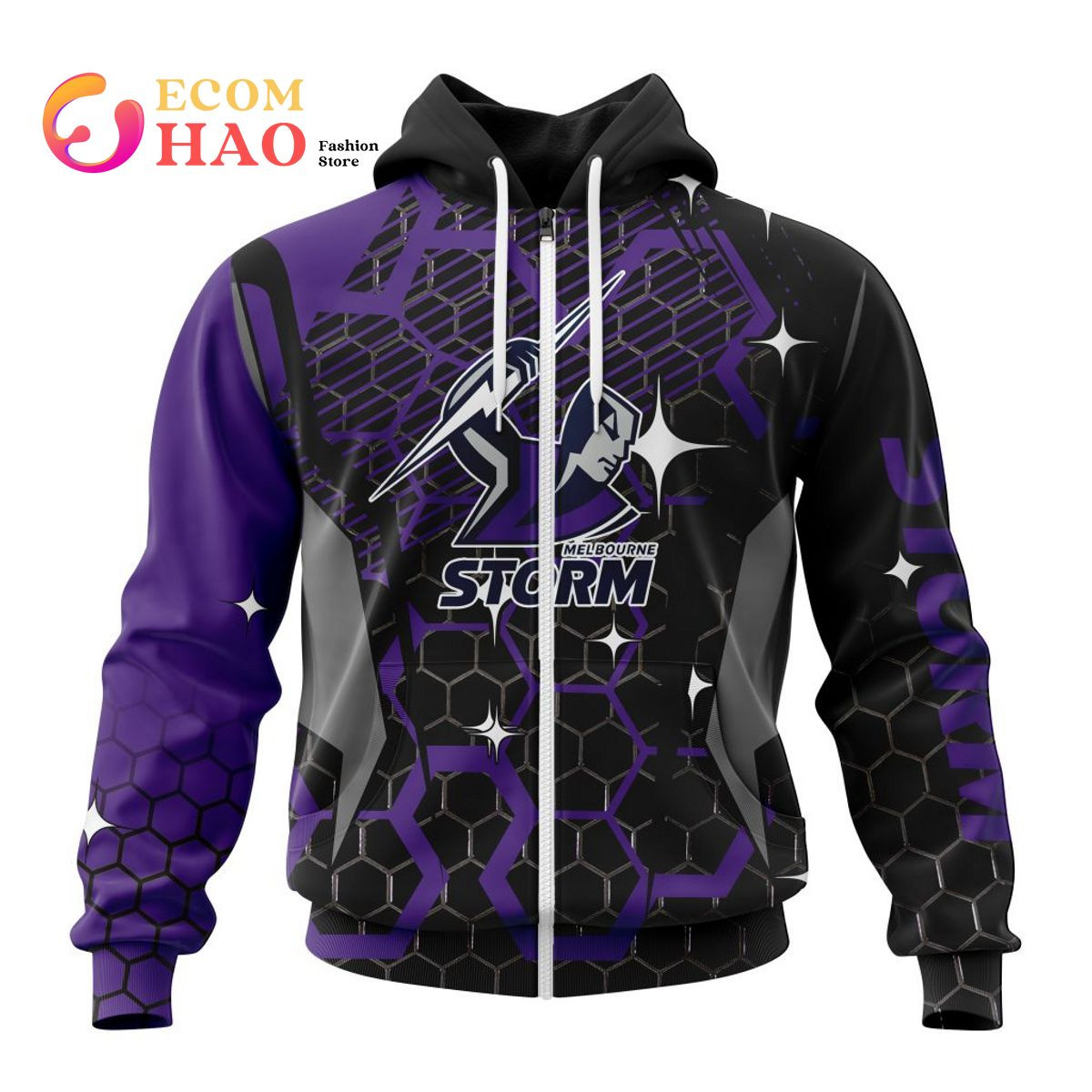 Best NRL Melbourne Storm New Specialized Design With MotoCross Syle All Over Print Hoodie, Zip Hoodie, Man - Women, Warm, Premium Quality HZ0501