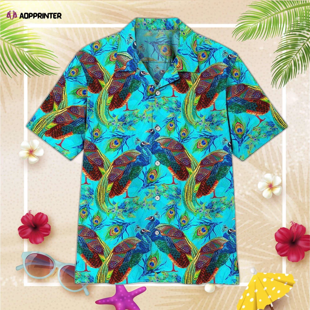 Peacock Custom Hawaiian Shirt, Gift For Men And Women HW0601