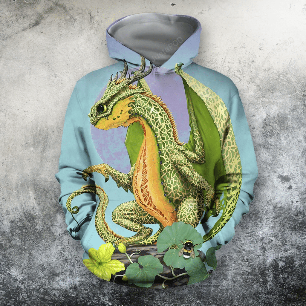 Melons Dragon 3D All Over Printed Hoodie, Zip- Up Hoodie HZ0501