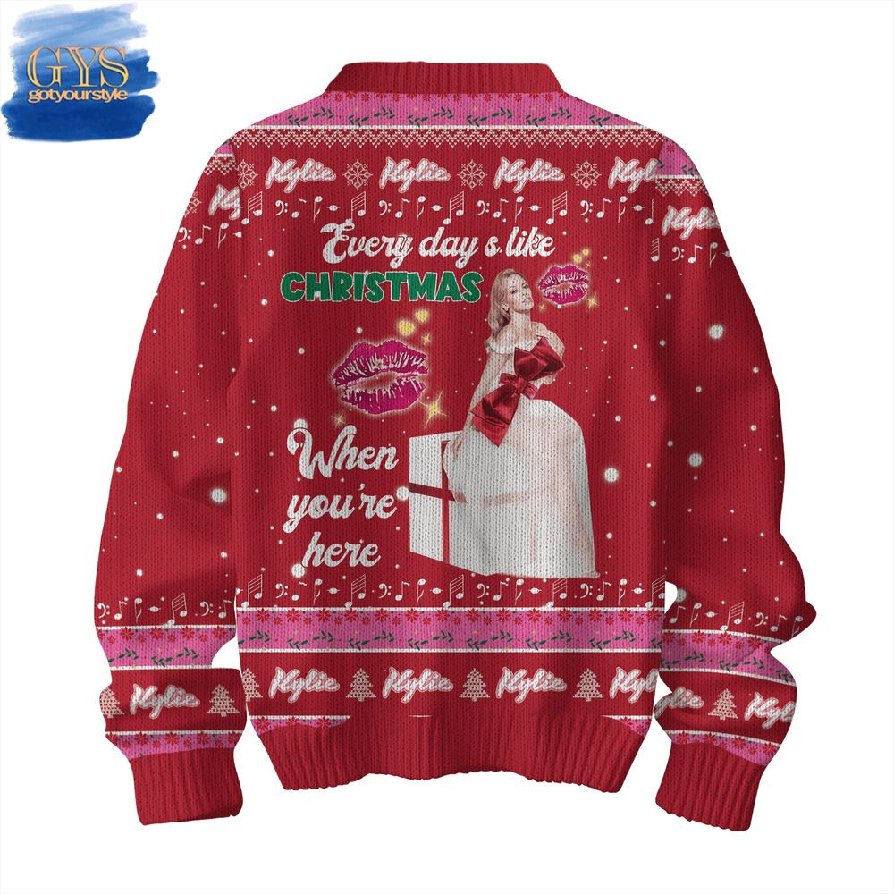 Kylie Minogue Everyday Is Like Christmas Ugly Sweater , Cozy Soft Unisex Pullover SW0601