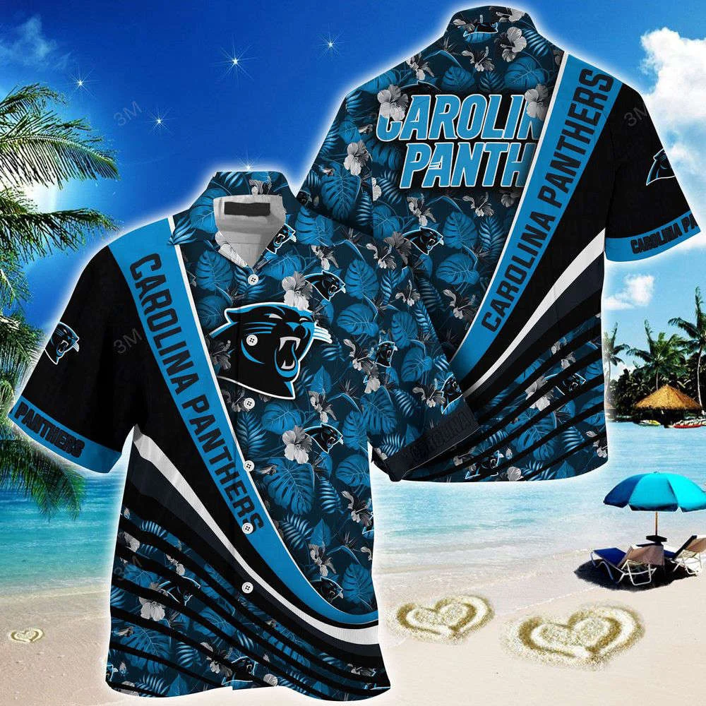 Carolina Panthers NFL-Summer Hawaii Shirt With Tropical Flower Pattern For Men And Women HW0601