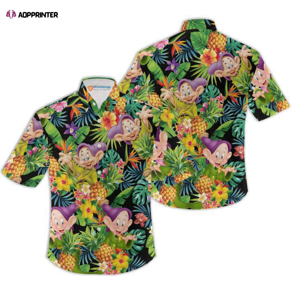 Dopey Dwarf Disney Hawaiian Shirt Summer Beach Trip Family Hawaiian Shirt HW0601