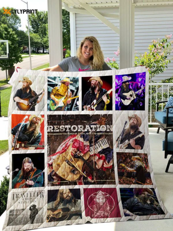 Chris Stapleton Quilt Blanket For Fans Home Decor Gift , Soft Quilt, King Size, All Season Cozy Quilt QB0901