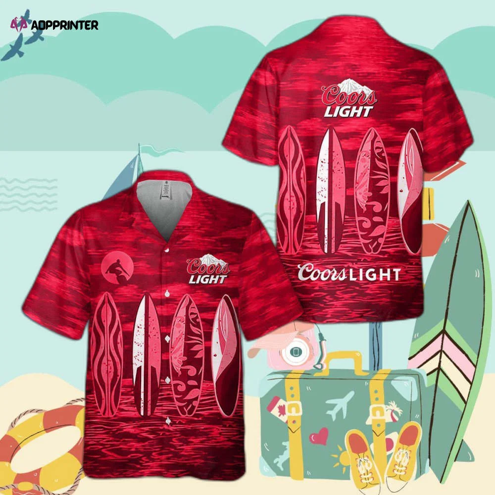 Coors Light Beer All Over Print 3D Hawaiian Shirt HW0601