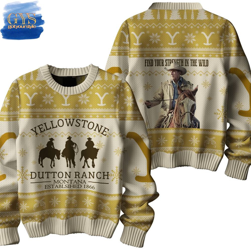 Yellowstone Dutton Ranch Montana Limited Edition Sweater , Cozy Soft Unisex Pullover SW0601