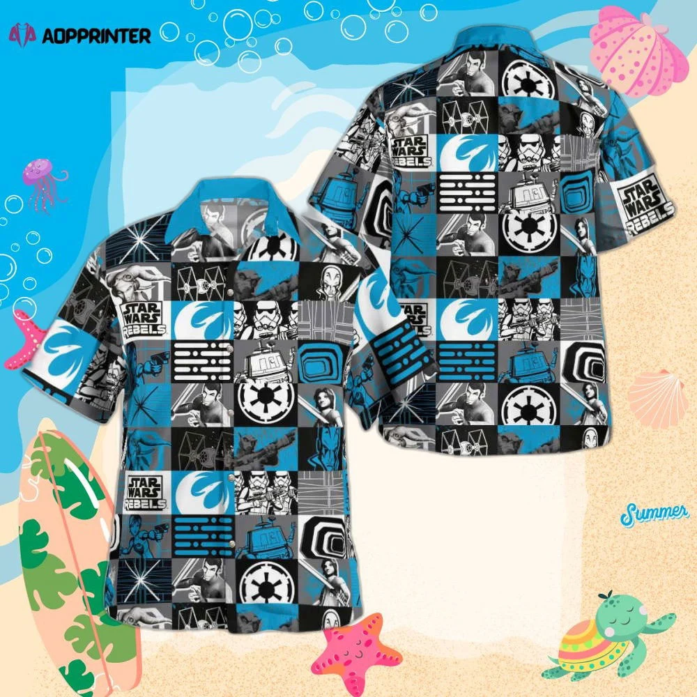 Star Wars Rebels Blue Hawaiian Shirt Summer 2023 Hot HW0601