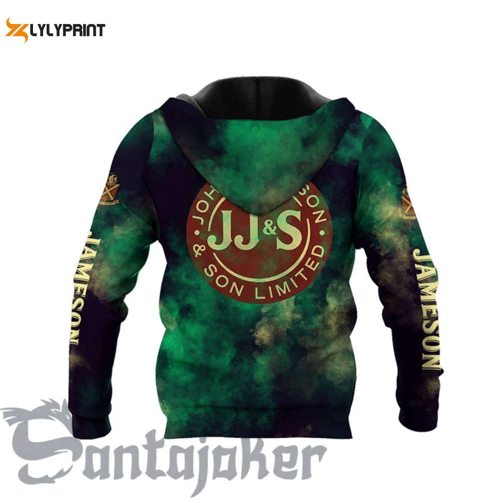 Jameson Whiskey Colorful Smoke Hoodie & Zip Hoodie HZ0501