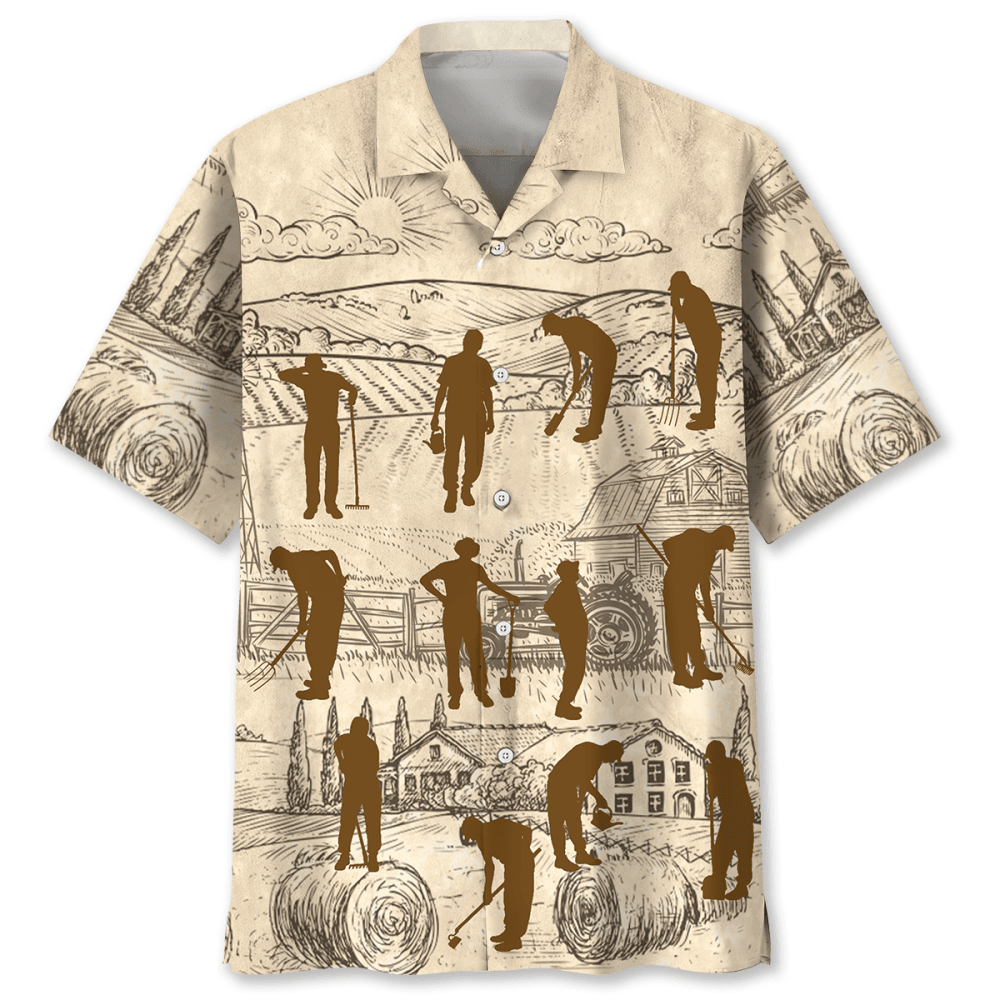 Farmer Vintage Hawaiian Shirt, Gift For Men Women HW0601