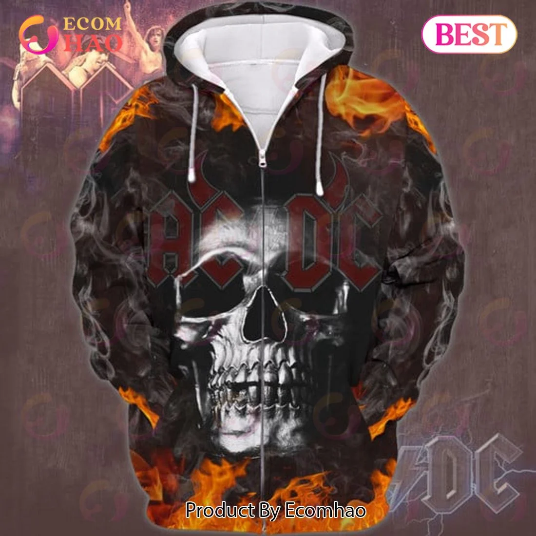 ACDC Rock Band 3D T-Shirt, Zip Hoodie, Man – Women, Warm, Premium Quality HZ0501