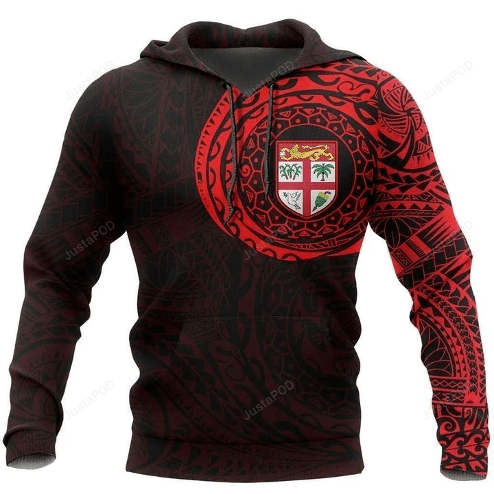 Fiji In My Heart Polynesian 3D All Over Printed Hoodie, Zip- Up Hoodie HZ0501