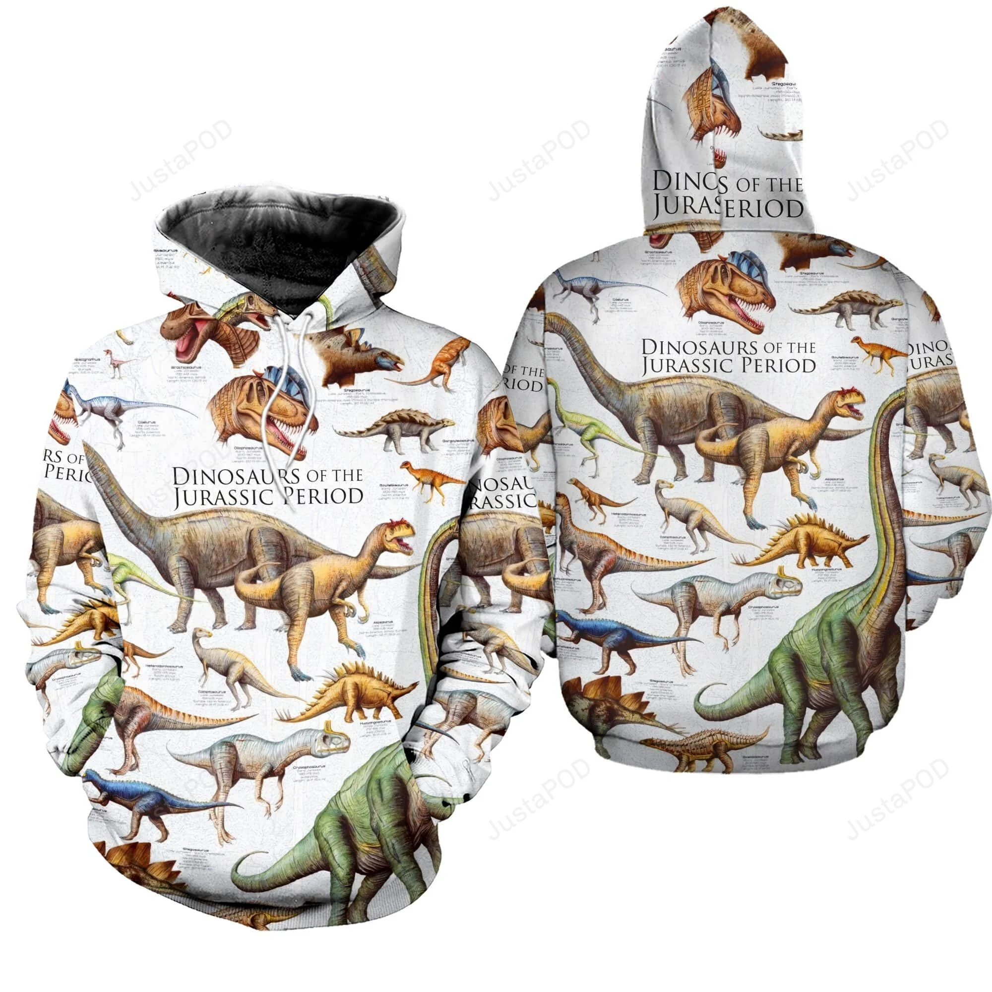 Dinosaurs Of The Jurassic Period 3D All Print Hoodie, Zip- Up Hoodie HZ0501