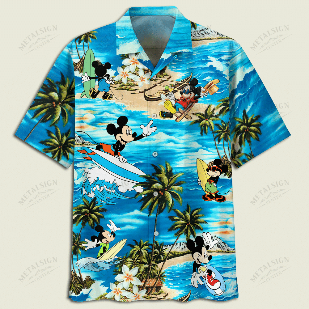Mickey Mouse Surf On The Waves Youth & Adult Hawaiian Shirt, Gift For Men Women HW0601