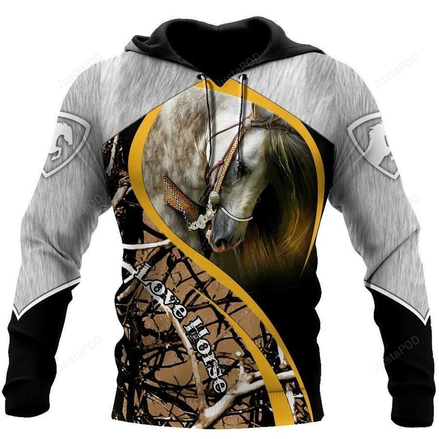 Love Horses 3D All Over Printed Hoodie, Zip- Up Hoodie HZ0501