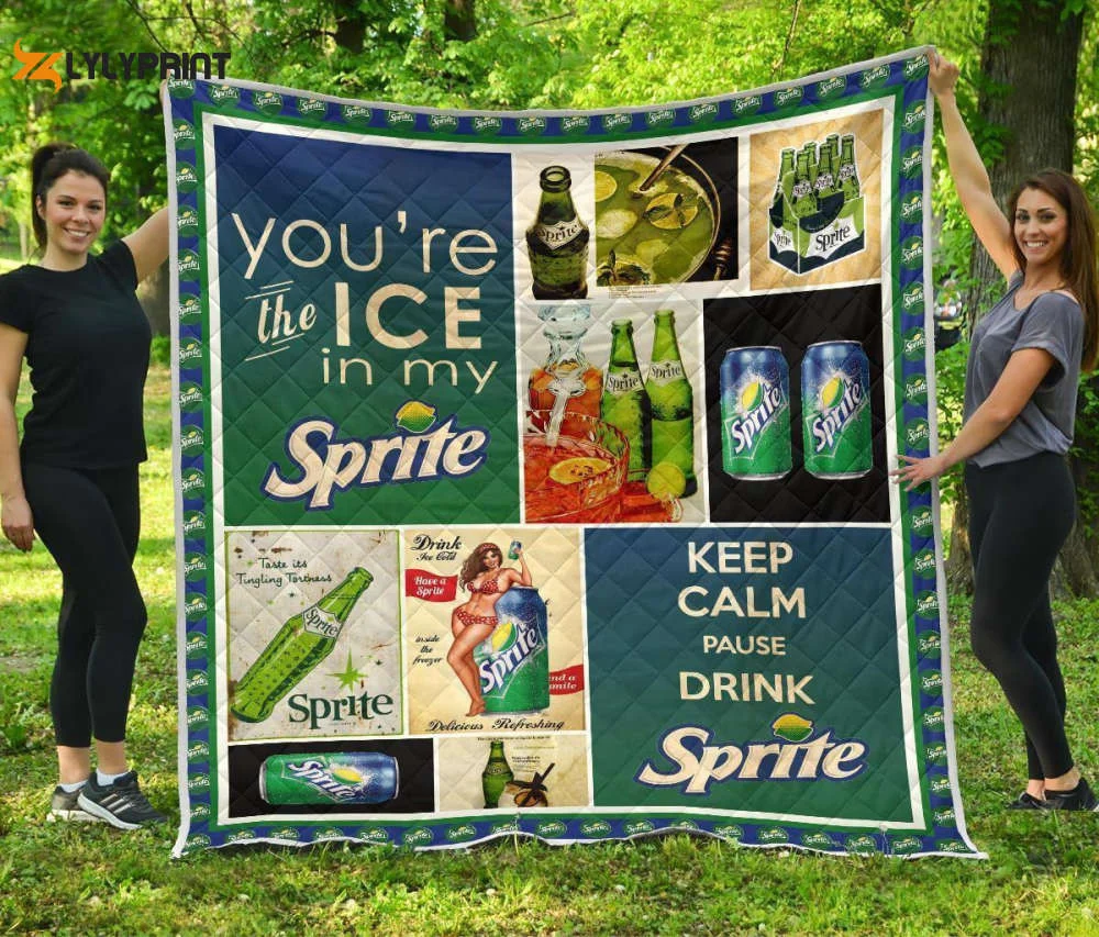 Sprite Quilt Blanket For Fans Home Decor Gift ,  Soft Quilt, King Size, All Season Cozy Quilt QB0901
