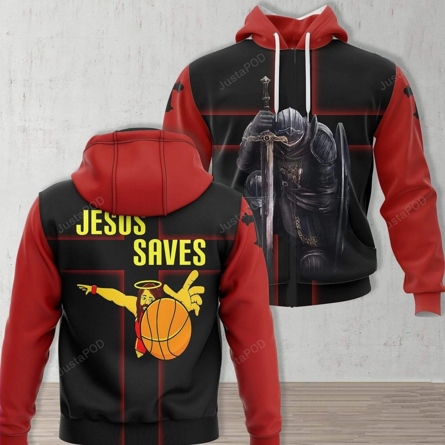 Jesus Saves For Basketball 3D All Print Hoodie, Zip- Up Hoodie HZ0501