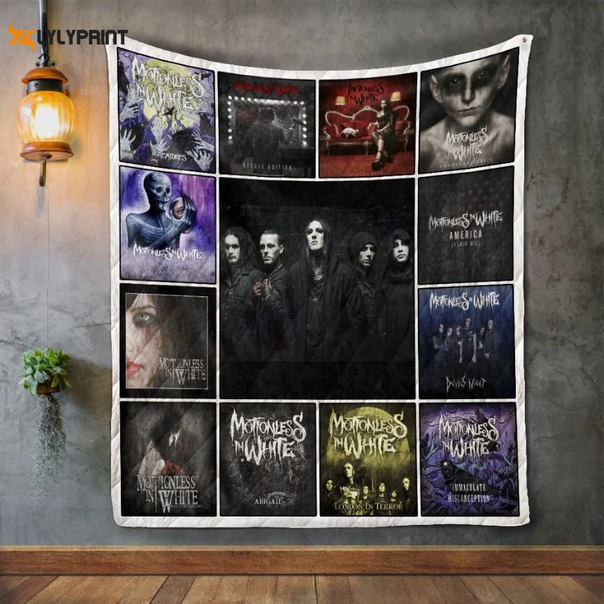 Motionless in White Quilt Blanket For Fans Home Decor Gift ,  Soft Quilt, King Size, All Season Cozy Quilt QB0901