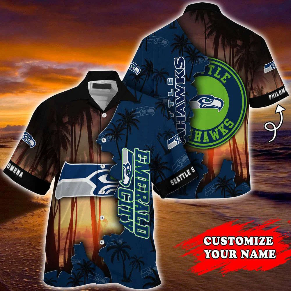 Seattle Seahawks NFL-Customized Summer Hawaii Shirt For Sports Enthusiasts HW0601