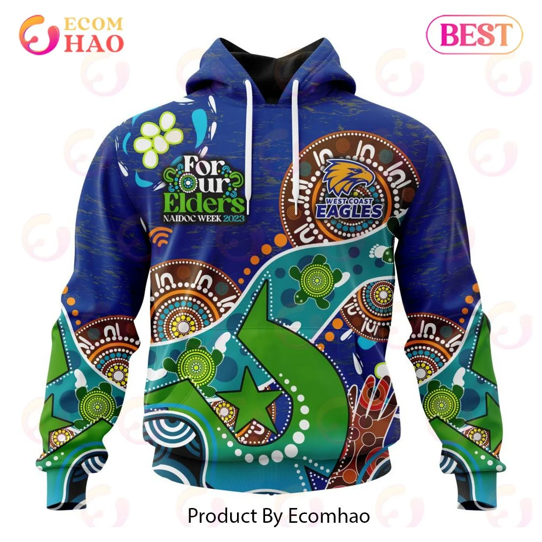 AFL West Coast Eagles Special Design For NAIDOC Week For Our Elders 3D Hoodie, Zip Hoodie, Man - Women, Warm, Premium Quality HZ0501