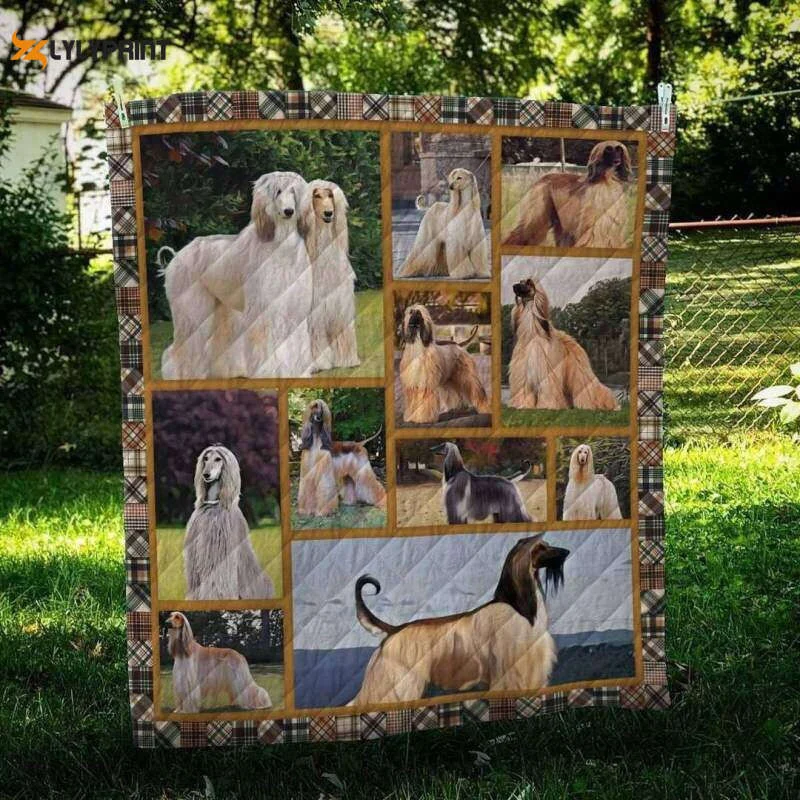 Afghan Hound Life 3D Customized Quilt , Soft Quilt, King Size, All Season Cozy Quilt QB0901