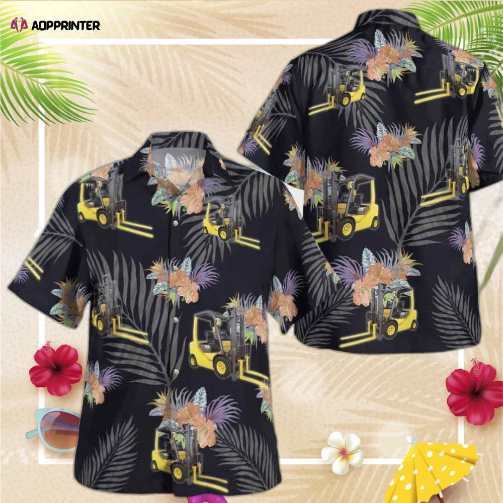Awesome Forklift Operator AOP Hawaii Shirt , Gift For Men Women HW0601