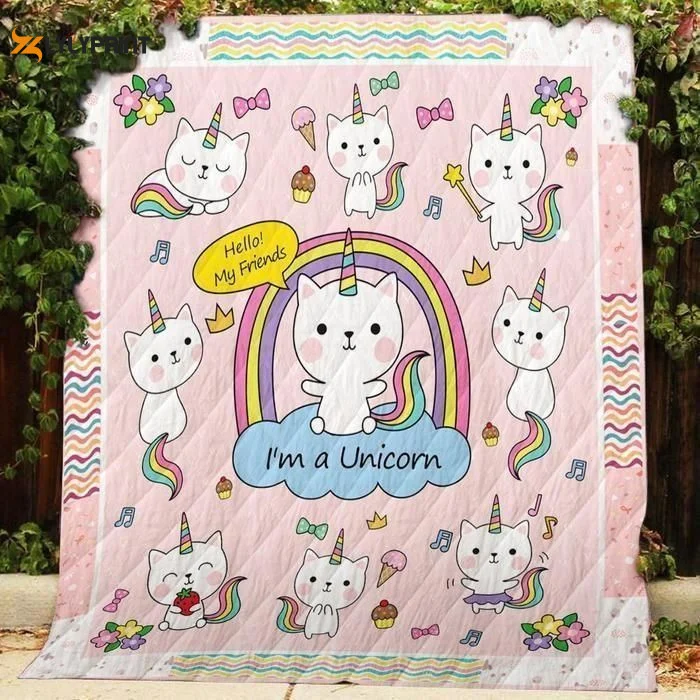 I M A Unicorn 3D Customized Quilt , Soft Quilt, King Size, All Season Cozy Quilt QB0901