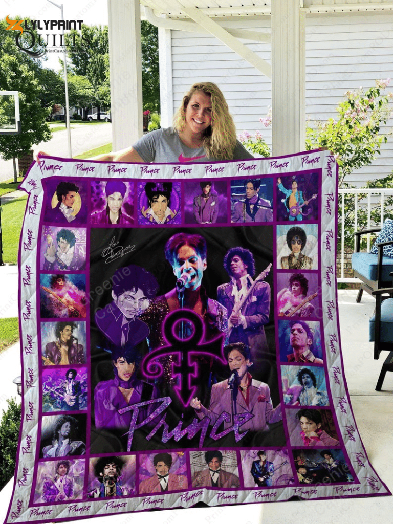 Prince 2 Quilt Blanket For Fans Home Decor Gift , Soft Quilt, King Size, All Season Cozy Quilt QB0901