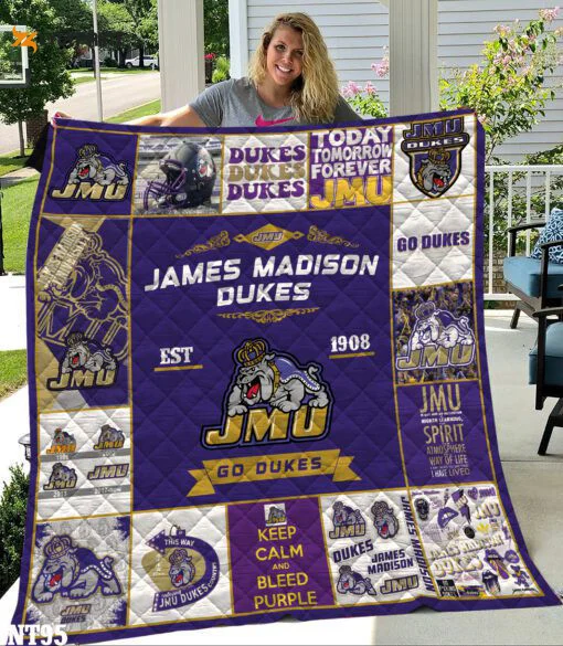 James Madison Dukes Quilt Blanket For Fans Home Decor Gift , Soft Quilt, King Size, All Season Cozy Quilt QB0901
