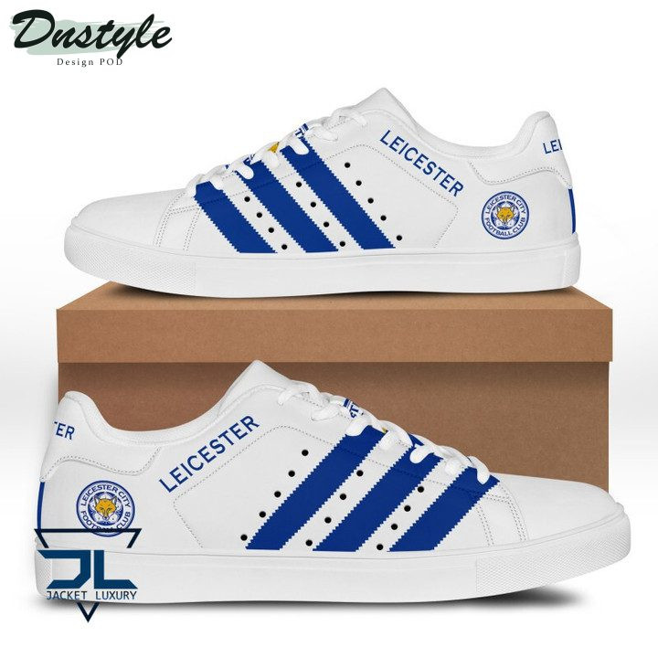 Leicester City FC White Blue Stan Smith Shoes Custom for Men Women, Trendy Style Sneakers ST0801