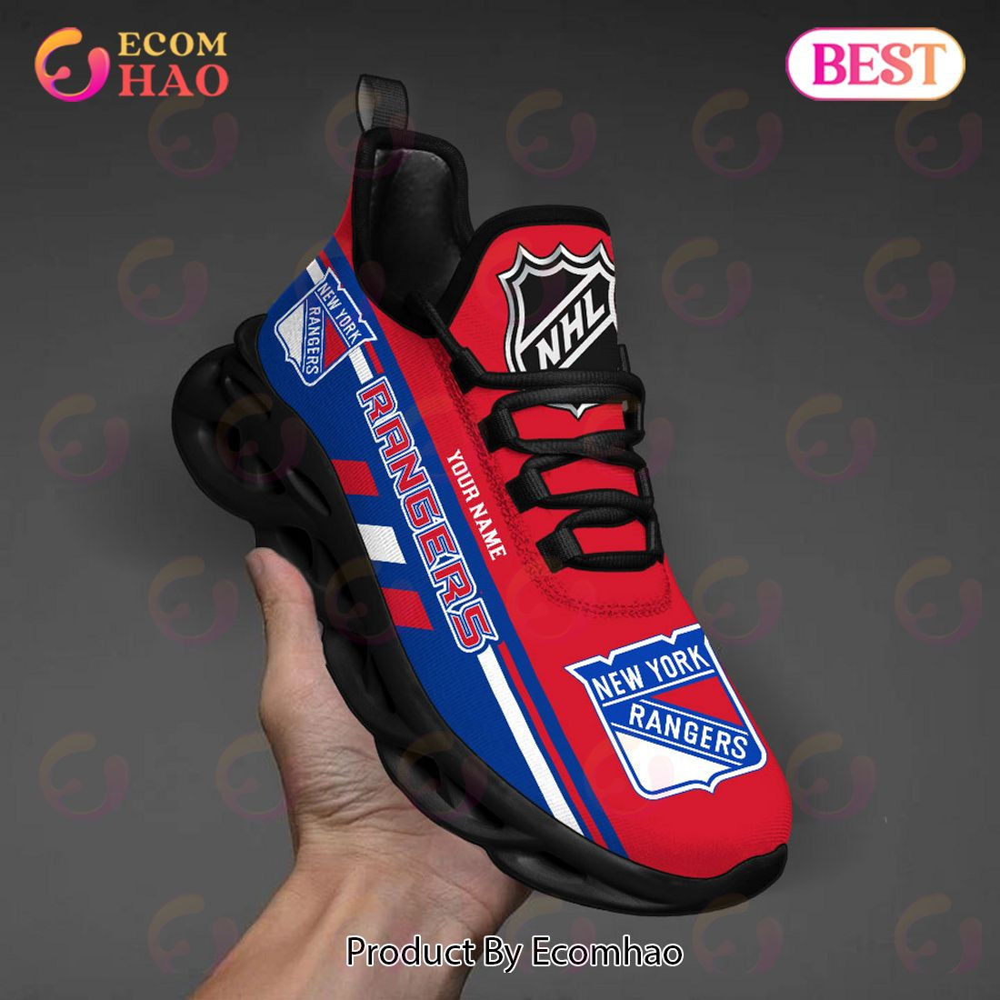 New York Rangers Perfect Gift for fans Max Soul Chunky Sneakers, Shoes  Unisex sneakers MS0601