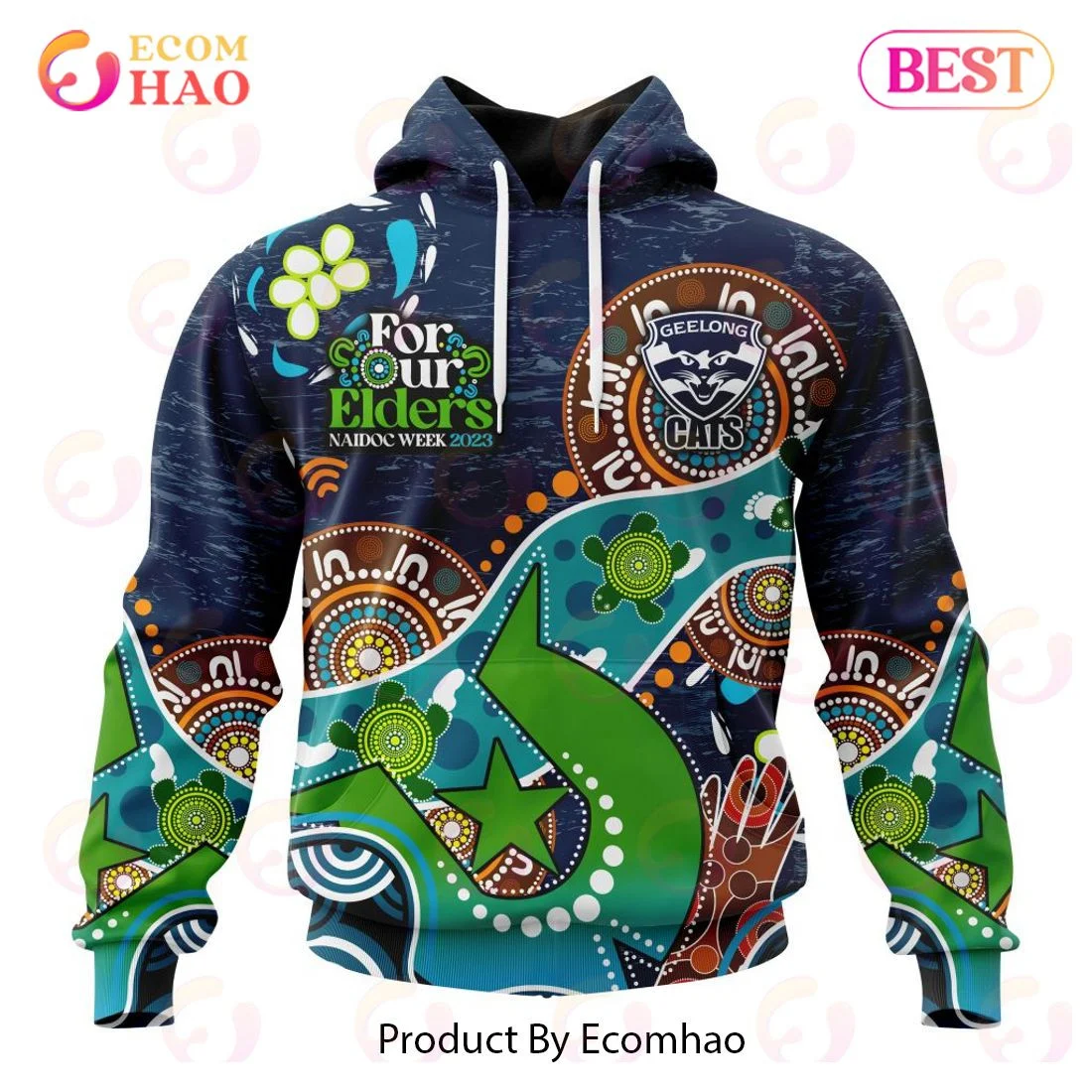 AFL Geelong Cats Special Design For NAIDOC Week For Our Elders 3D Hoodie, Zip Hoodie, Man - Women, Warm, Premium Quality HZ0501