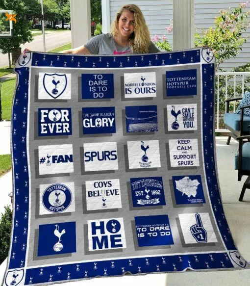 Tottenham 1 Quilt Blanket For Fans Home Decor Gift , Soft Quilt, King Size, All Season Cozy Quilt QB0901