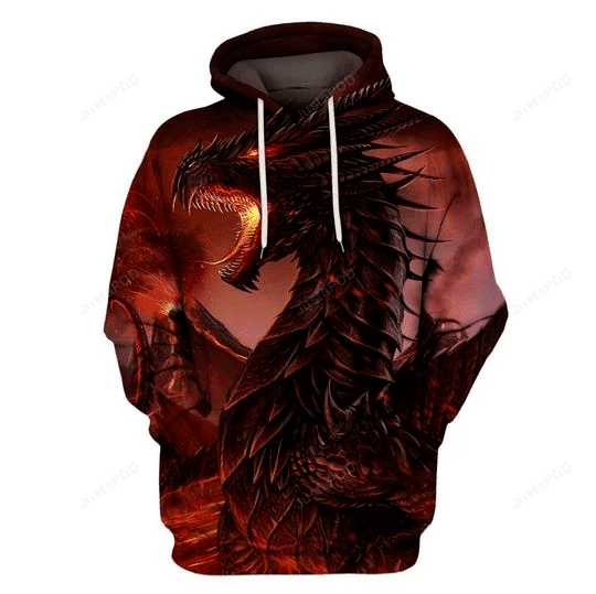 Red Dragon 3D All Over Printed Hoodie, Zip- Up Hoodie HZ0501
