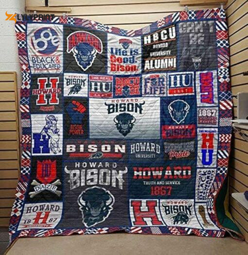 Howard Bison 2 Quilt Blanket For Fans Home Decor Gift , Soft Quilt, King Size, All Season Cozy Quilt QB0901