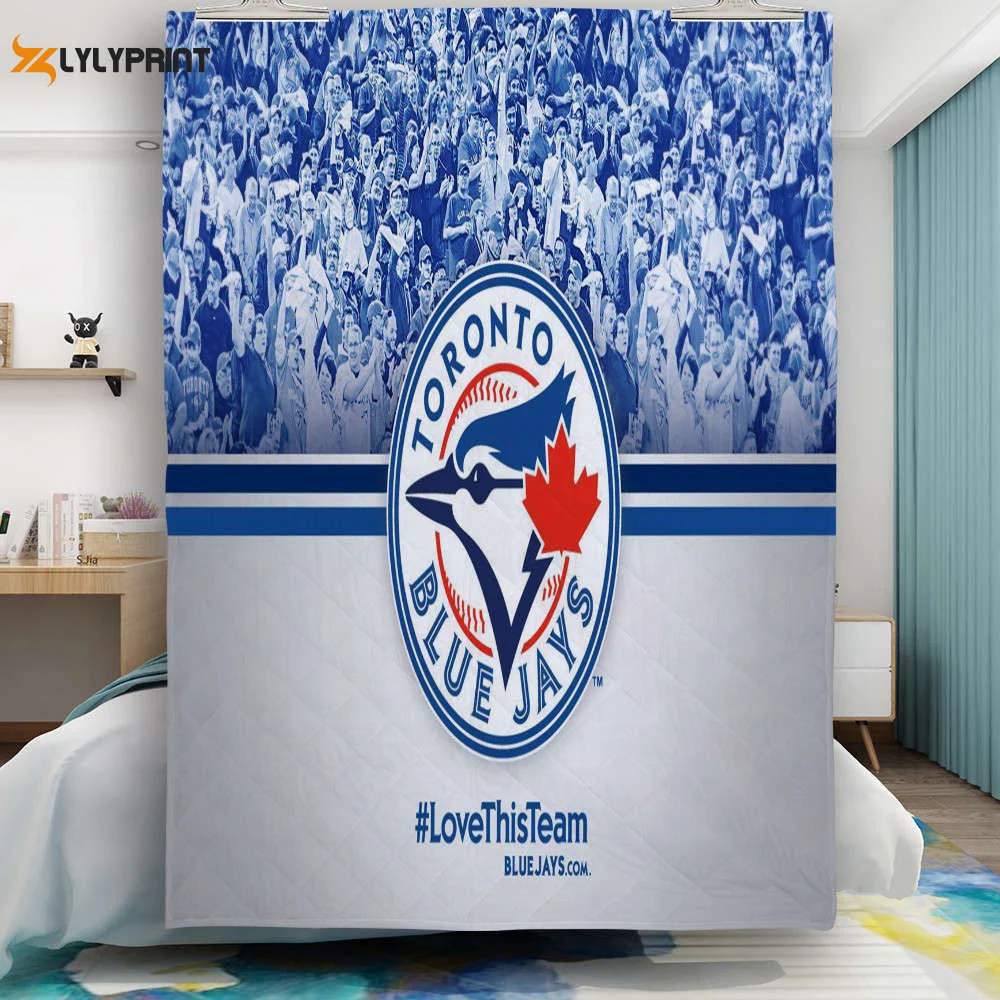 Toronto Blue Jays Russell Bird Fans Gift For Fan 3D Full Printing Quilt Home Decor 2024 Gifts Home Decor 2024 Gifts , Soft Quilt, King Size, All Season Cozy Quilt QB0901