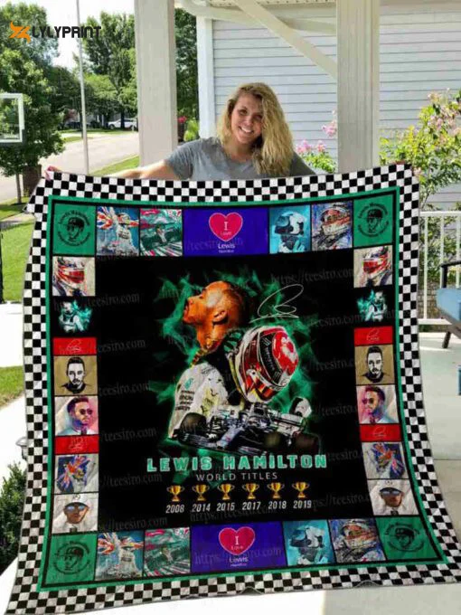 Lewis Hamilton 2 Quilt For Fans Home Decor Gift , Soft Quilt, King Size, All Season Cozy Quilt QB0901