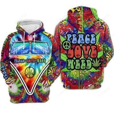 Love Heed Hippie 3D All Over Print Hoodie, Zip-up Hoodie HZ0501