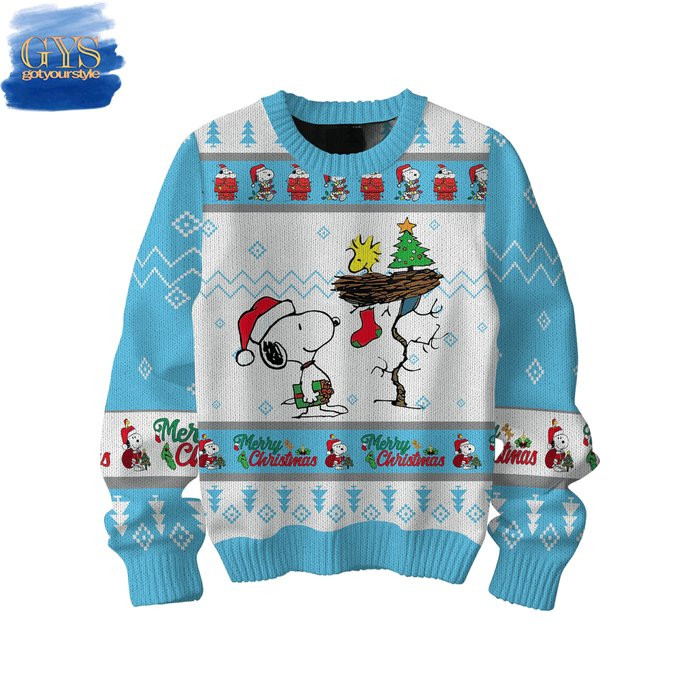Snoopy Merry Christmas Ugly Sweater , Cozy Soft Unisex Pullover SW0601
