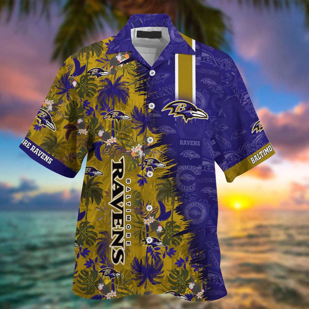 Baltimore Ravens NFL-Summer Hawaii Shirt And Shorts For Your Loved Ones HW0601