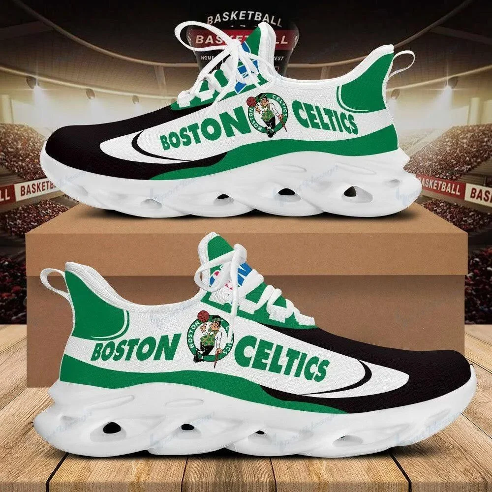 Custom NBA Boston Celtics Max Soul Shoes V5 Unisex Women Men MS0601