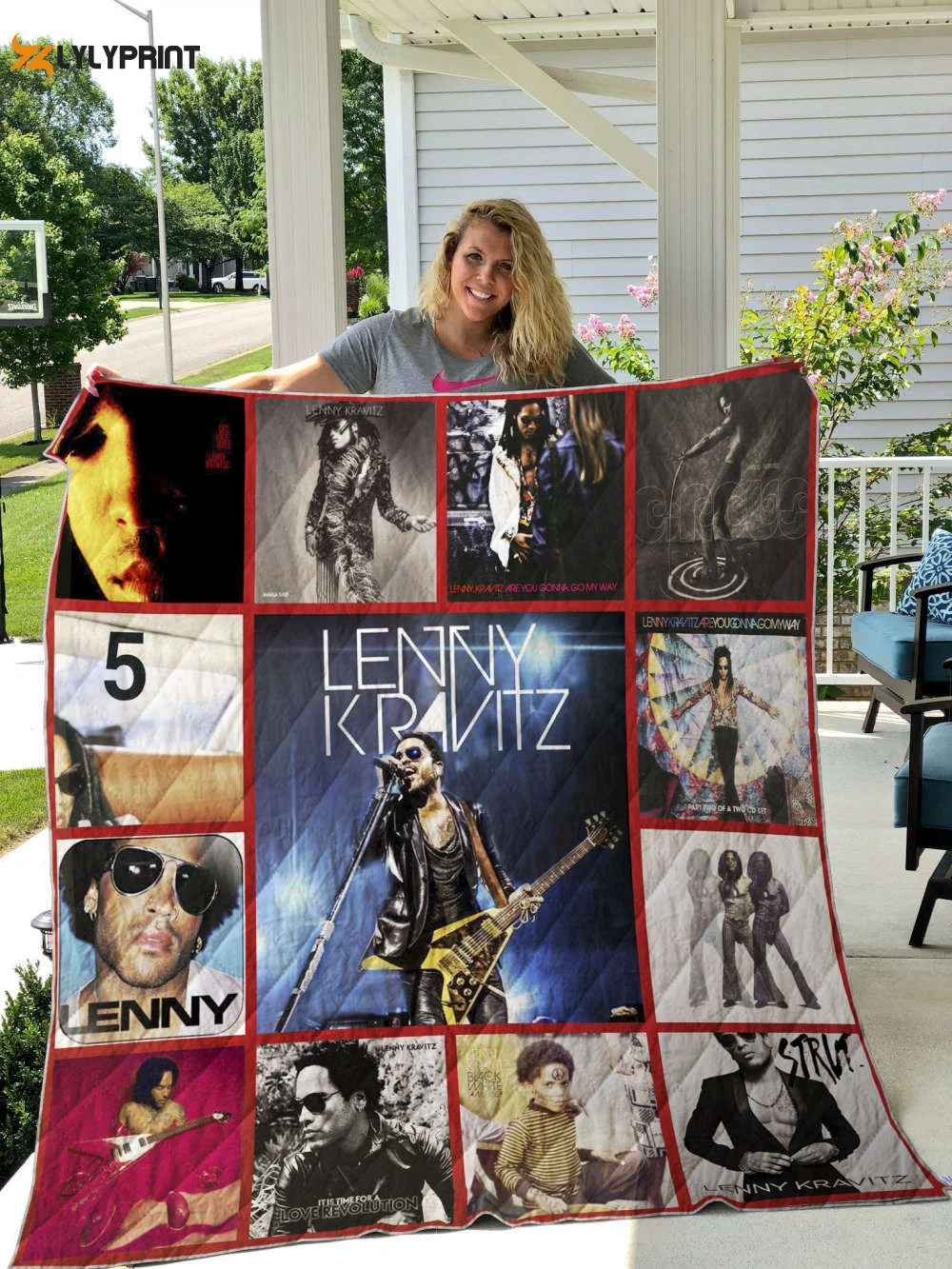 Lenny Kravitz Quilt Blanket For Fans Home Decor Gift , Soft Quilt, King Size, All Season Cozy Quilt QB0901