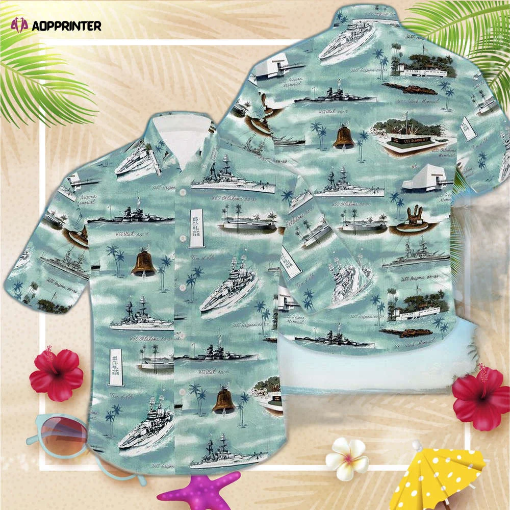 Kalaheo Pearl Harbor US Carrier Hawaiian Shirt, Gift For Men Women Gift For Men And Women HW0601
