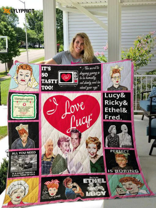 I Love Lucy 1 Quilt For Fans Home Decor Gift , Soft Quilt, King Size, All Season Cozy Quilt QB0901